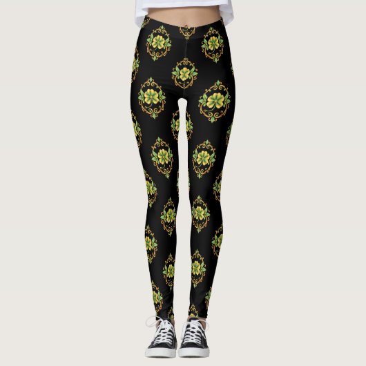 Lucky Clover 🍀 Een tijdloos symbool van geluk Leggings (Voorkant)