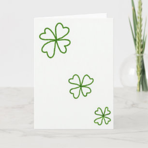 Lucky Clover Eenvoudige Gelukskaart Kaart