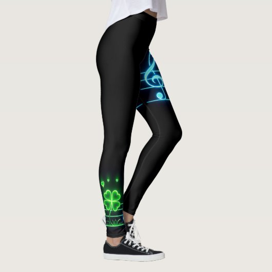 Lucky Clover en Muzieknoten Leggings (Rechts)