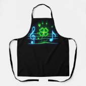 Lucky Clover en Muzieknoten Schort (Voorkant)