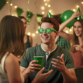 Lucky Clover Feest Bril Retro Zonnebril
