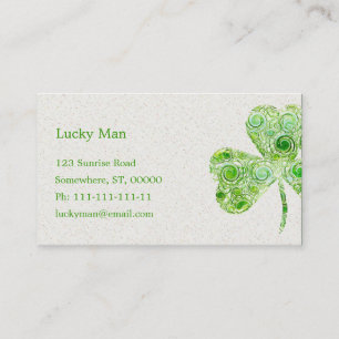 Lucky Clover   Floral Visitekaartje