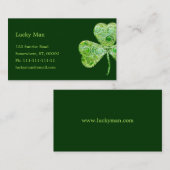 Lucky Clover | Floral Visitekaartje (Voorkant / Achterkant)
