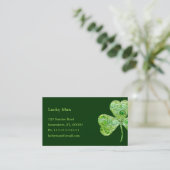 Lucky Clover | Floral Visitekaartje (Staand voorkant)