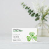 Lucky Clover | Floral Visitekaartje (Staand voorkant)