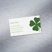 Lucky Clover | Floral Visitekaartje Magneet (Voorbeeld)