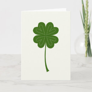 Lucky Clover Glitter Textuur Kaart