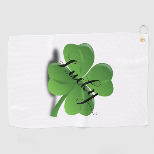 Lucky Clover Golfhanddoek (Horizontaal)