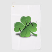 Lucky Clover Golfhanddoek (Voorkant)