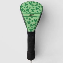 Lucky Clover Green gepersonaliseerde driver Golfheadcover