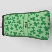 Lucky Clover Green Gepersonaliseerde Golf Putter H Golfheadcover (Voorkant)