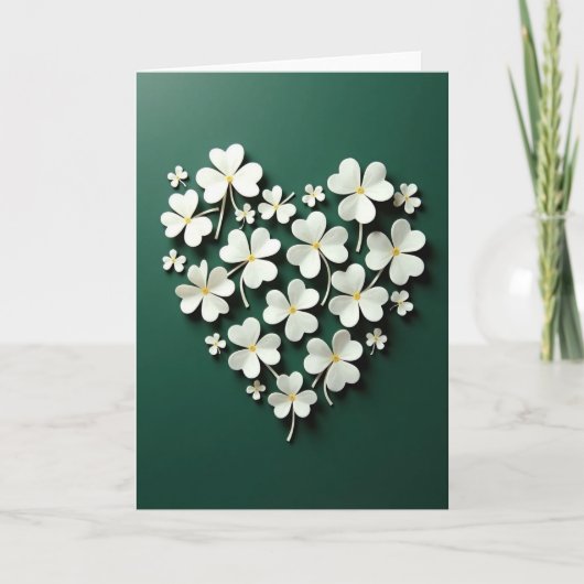 Lucky Clover Hart Kaart (Voorkant)