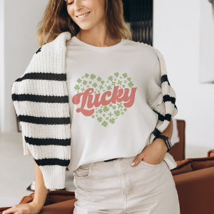 Lucky Clover Heart St. Patrick's Day T-shirt
