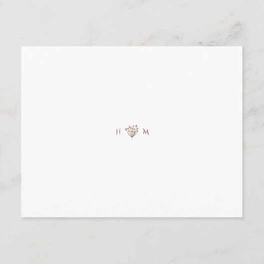 Lucky Clover & Hearts Wedding Details Behuizing Informatiekaartje (Achterkant)
