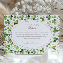 Lucky Clover & Hearts Wedding Details Behuizing