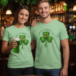 Lucky Clover Hoefijzer T-shirt – St. Patrick's Day