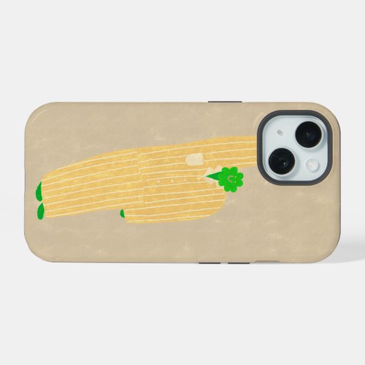 Lucky clover iPhone 15 case (Achterkant horizontaal)