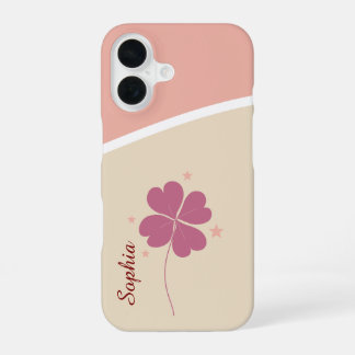 Lucky Clover iPhone Case – Een lief cadeau voor ma iPhone 16 Hoesje