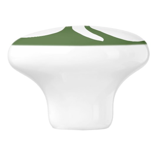 Lucky Clover Keramische Knop (Zijkant)