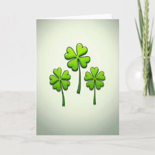 Lucky Clover Kunststijl Kaart