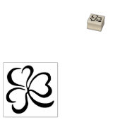Lucky Clover Leaf Mini Stamp Rubberstempel (Gestempeld)