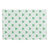 Lucky Clover Leaves Pattern Standard Size Kussensloop (Achterkant-Rechts)