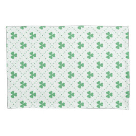 Lucky Clover Leaves Pattern Standard Size Kussensloop