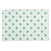 Lucky Clover Leaves Pattern Standard Size Kussensloop (Voorkant-Rechts)