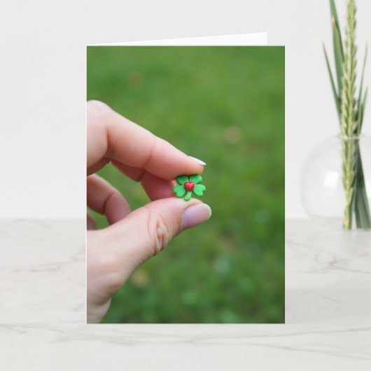 Lucky Clover Liefdeskaart Kaart (Voorkant)