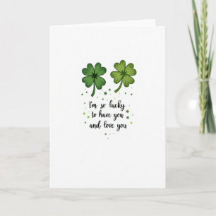 Lucky Clover Love You Kaart