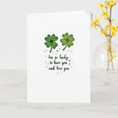 Lucky Clover Love You Kaart (Gele Bloem)