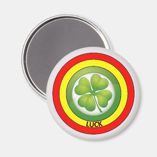 Lucky Clover Magnet (Voorkant / Achterkant)