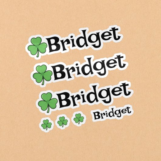Lucky Clover Naamstickers Sticker