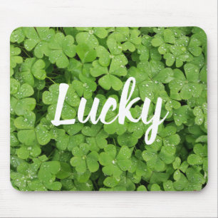 Lucky clover natuur mousepad muismat