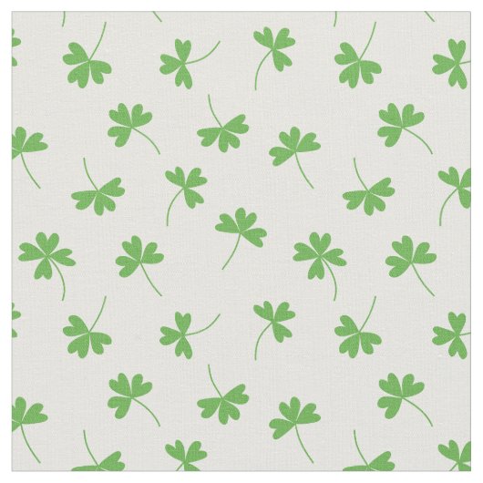 Lucky Clover op Wit Stof (Close Up)