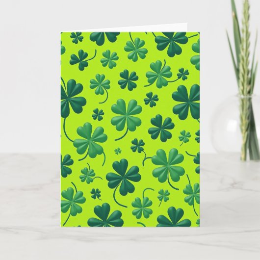 Lucky Clover Overvloed Groene Kaart (Voorkant)