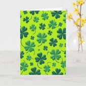 Lucky Clover Overvloed Groene Kaart (Gele Bloem)