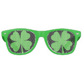 Lucky Clover Party Shades Retro Zonnebril (Voorkant)
