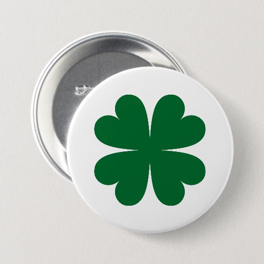 Lucky Clover Patches & Buttonnen Ronde Button 7,6 Cm (Voorkant /achterkant)