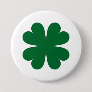Lucky Clover Patches & Buttonnen Ronde Button 7,6 Cm