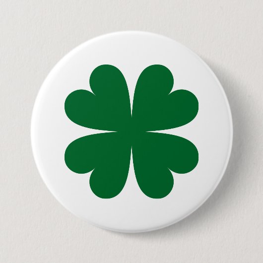 Lucky Clover Patches & Buttonnen Ronde Button 7,6 Cm (Voorkant)