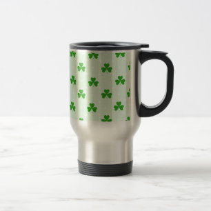 Lucky clover-patroon reisbeker