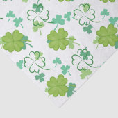 Lucky Clover Pattern - Groene Shamrock Tissuepapier (Detail)