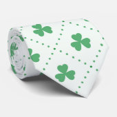 Lucky Clover Pattern Stropdas voor werk of eveneme (Opgerold)
