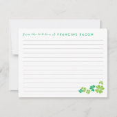 Lucky Clover Recipe Kaart (Voorkant)