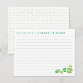 Lucky Clover Recipe Kaart (Voorkant / Achterkant)