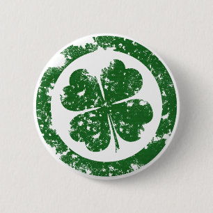 Lucky Clover Ronde Button 5,7 Cm