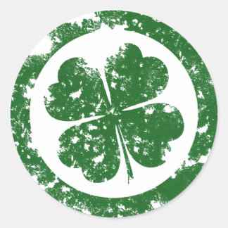 Lucky Clover Ronde Sticker