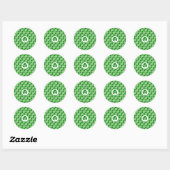 Lucky clover Saint Patrick's Classic Round Stick Ronde Sticker (Vel)