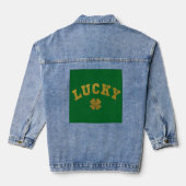 Lucky Clover Saint Patricks Denim Jacket (Achterkant)